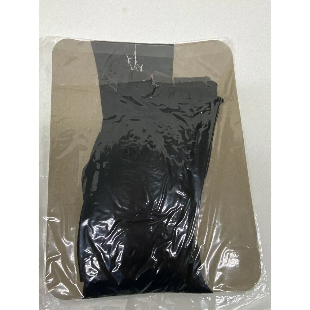 Fredricks of Hollywood Black Pantyhose w/ silver spider & web unopened Gothic